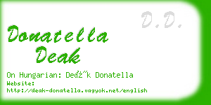 donatella deak business card